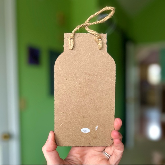 VTG Rustic Farmhouse Mason Jar Shape Cottagecore Bless This Home Pumpkin Wall - Picture 4 of 7